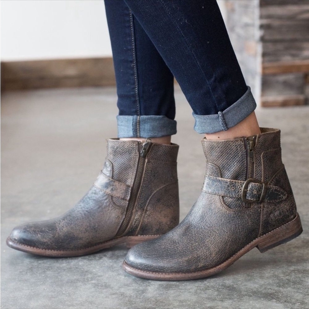 Bed Stu Becca Distressed Ankle Boots